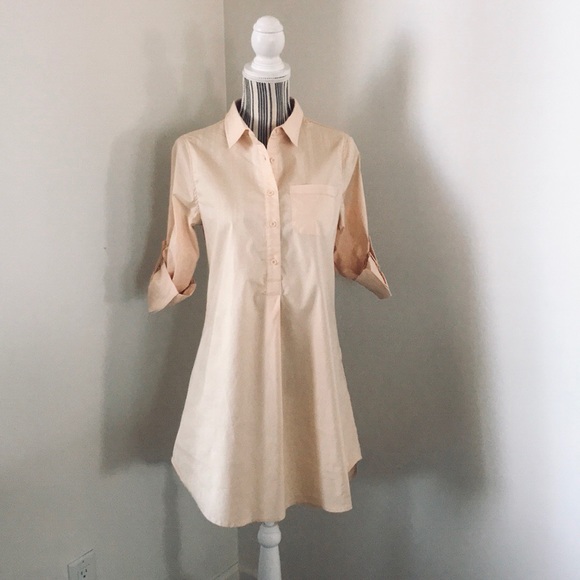 Women’s Peach Shirt Dress - Picture 4 of 8